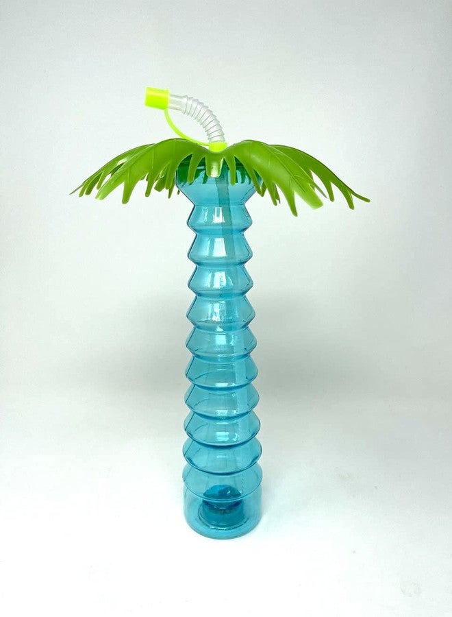 LED Light Up Palm Tree Luau Yard Party Cups - 2 Pack - 16 OZ, Pink, Blue, Green - Light Up Tumbler With Straw - For Margaritas, Frozen Drinks, Kids Parties - Image 5